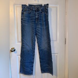 barely worn american eagle flared jeans